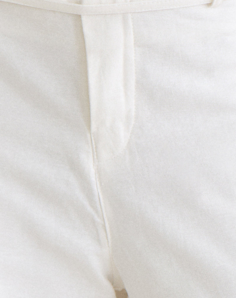 Curisa Trouser with Side Tie in Ivory