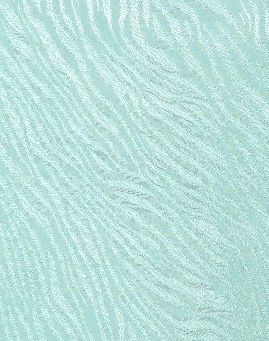 Datista Slip Dress in Zebra Aquamarine