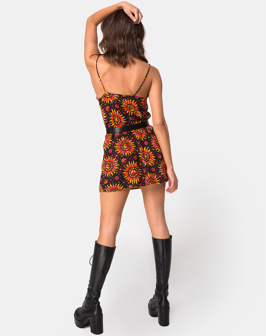 Datista Slip Dress in Hot Sun X Princess Polly