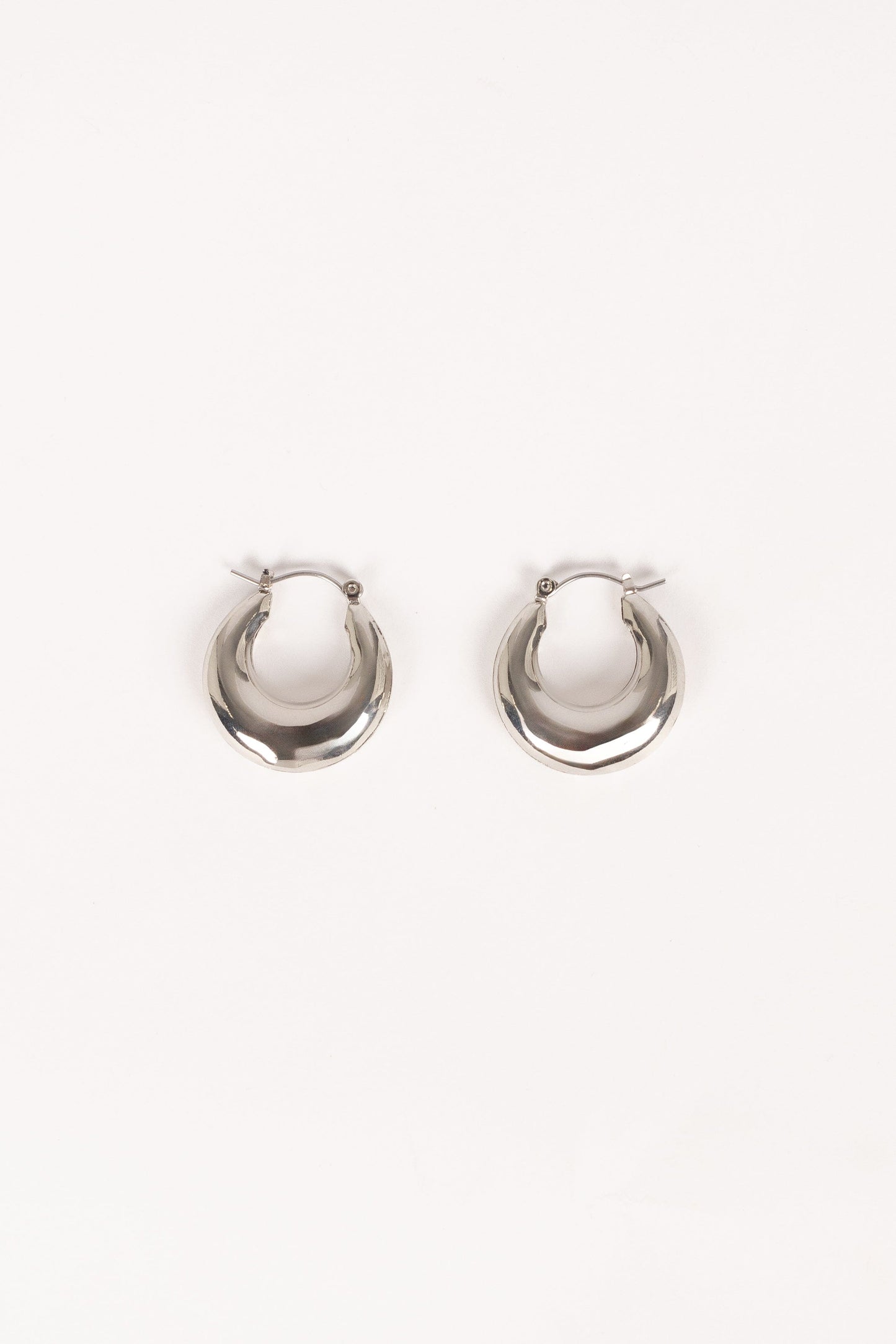 James Hoop Earrings - Silver
