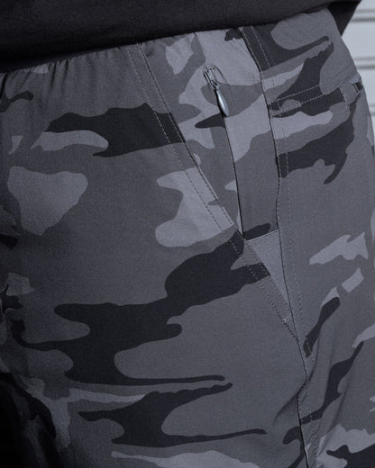 7" Gym Shorts - Black Camo