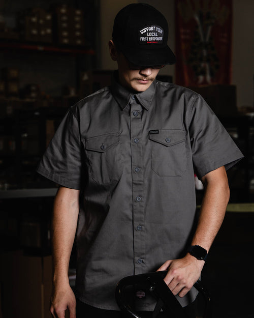 WorkForce Short Sleeve Work Shirt - Charcoal