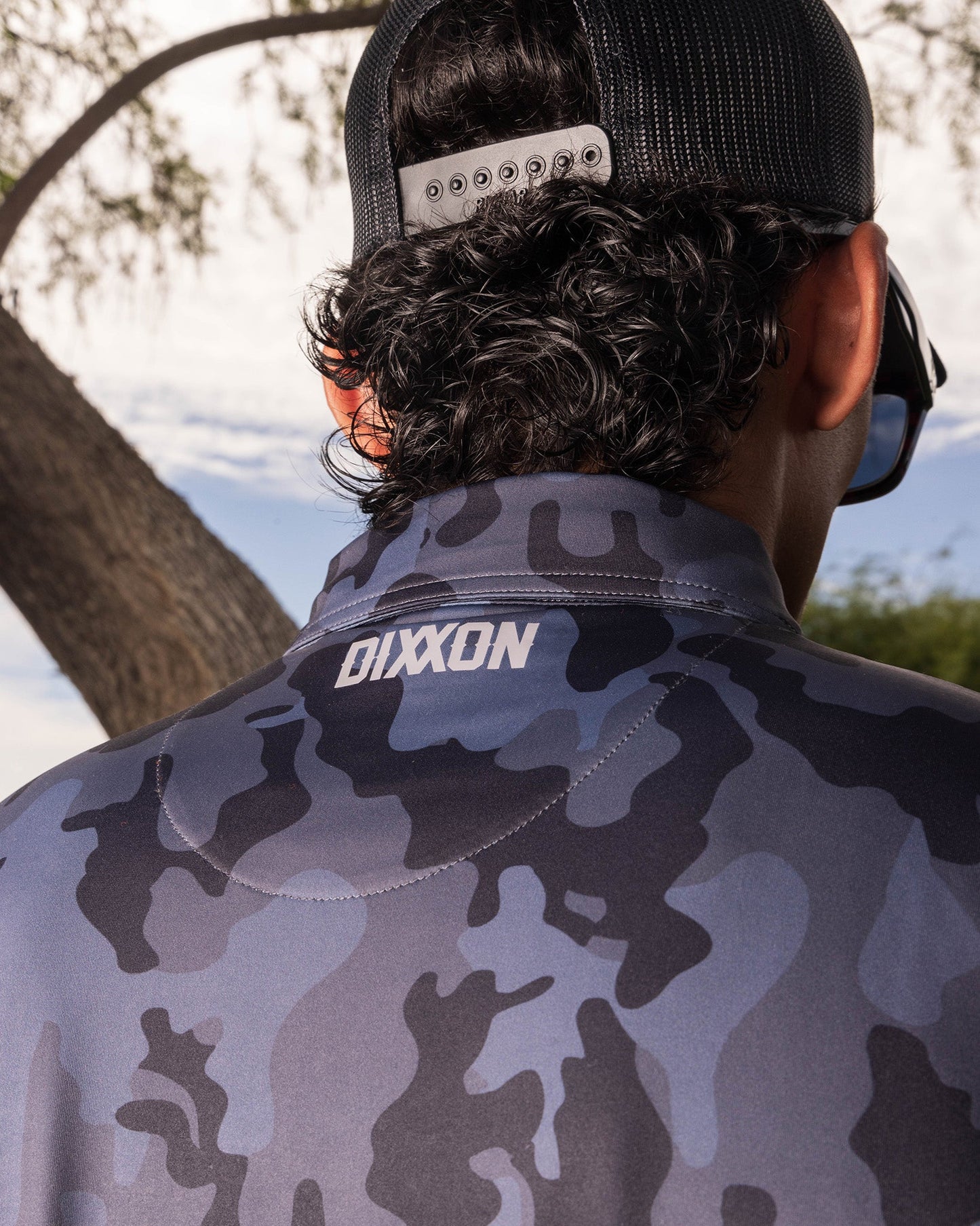 Black Camo Party Polo