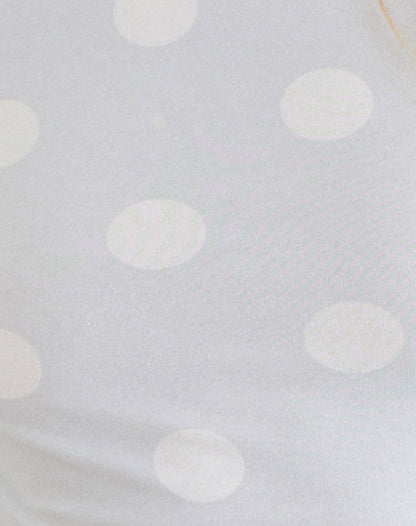 Agneta Tee in Ivory with Tonal Big Polka