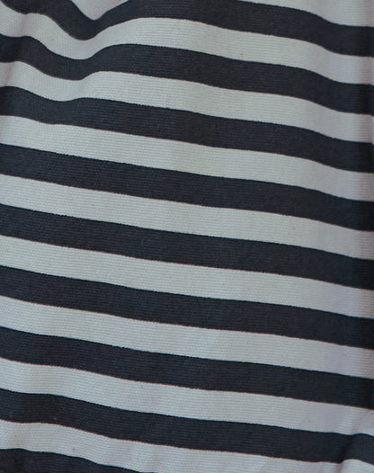 Aimi Bag in Grey and Black Stripe