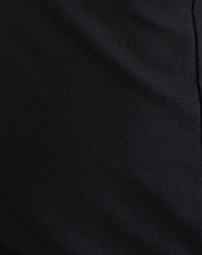 Ambra Scoop Mini Dress in Linen Black