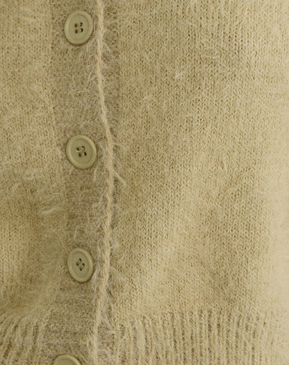 Audrina Cardigan in Fluffy Knit Sage