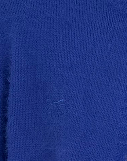 Audrina Cardigan in Fluffy Cobalt Blue