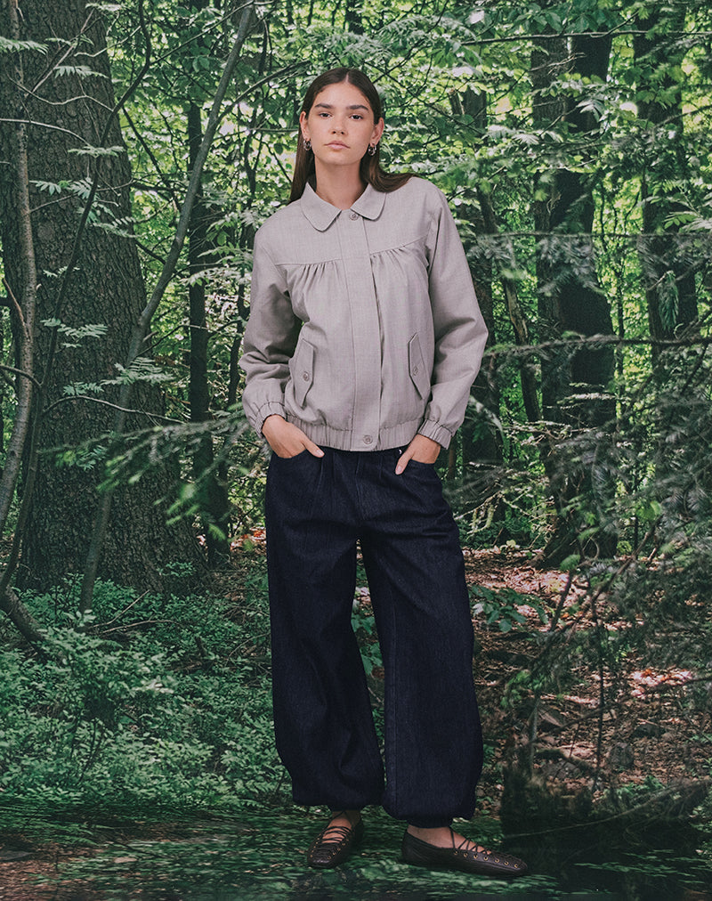 Banaran Balloon Trouser in Chambray Indigo
