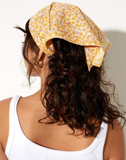 Bandana in Garden Flower Yellow