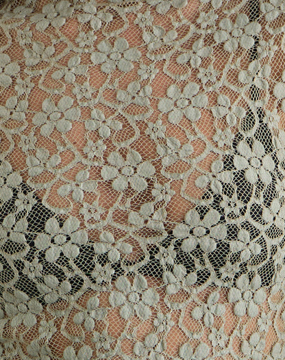 Beerus Long Sleeve Mock Neck Top in Lace Sage Green