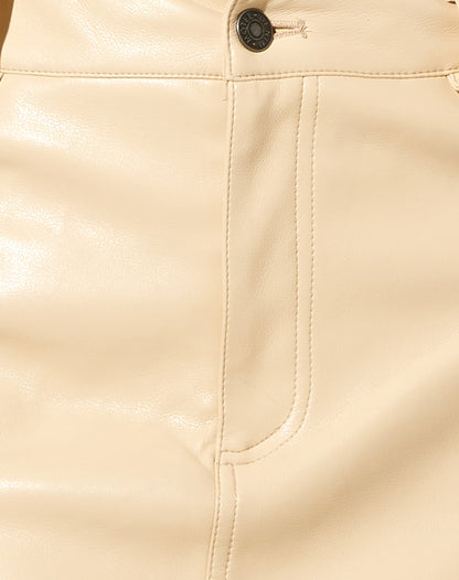 Braima Mini Skirt in Pu Butter