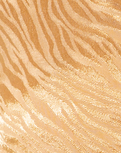 Briza Crop Top in Satin Zebra Caramel