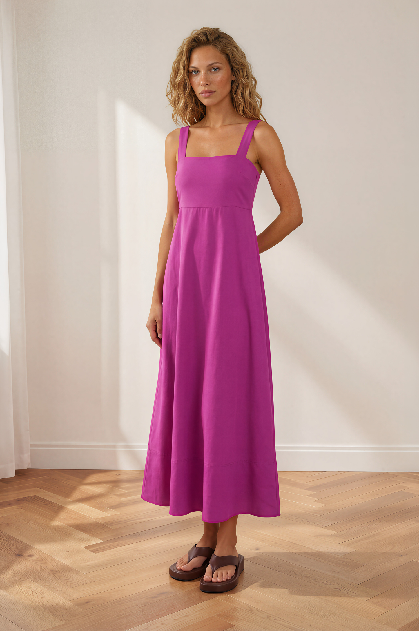 Bouncer II Flatform Thongs - Chocolate Brown