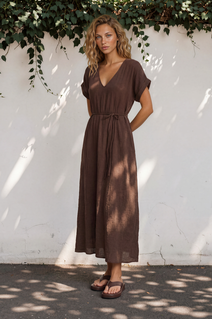Bouncer II Flatform Thongs - Chocolate Brown