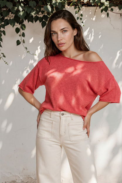 Cindy Wide Leg Jeans in White