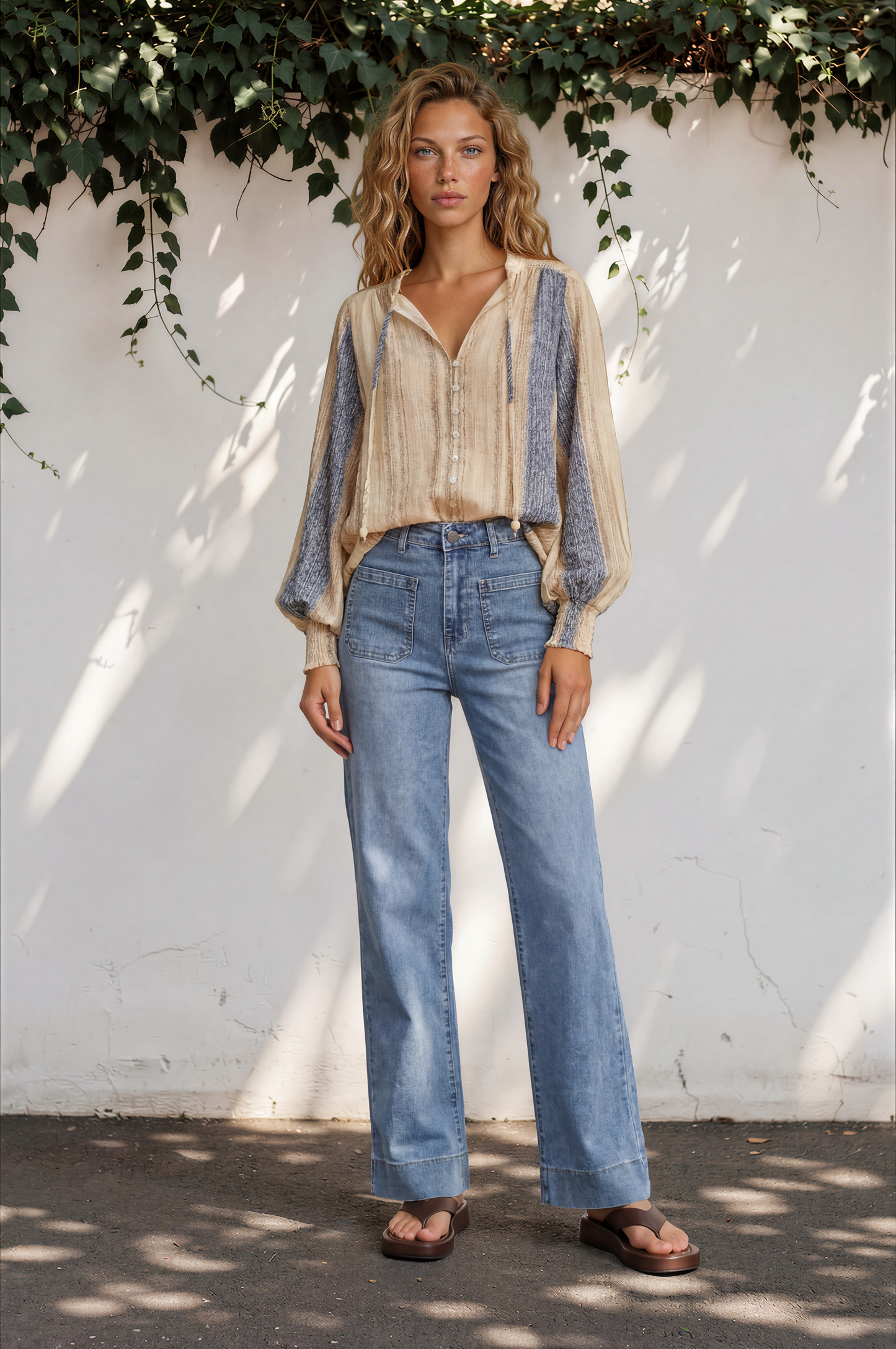 Bouncer II Flatform Thongs - Chocolate Brown