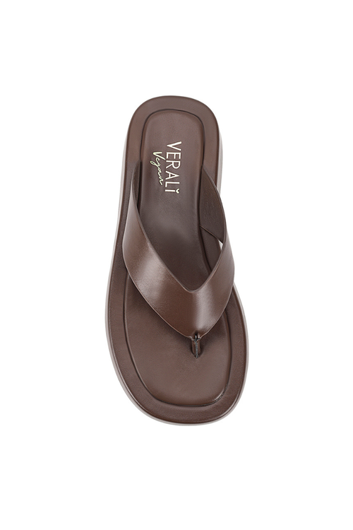 Bouncer II Flatform Thongs - Chocolate Brown