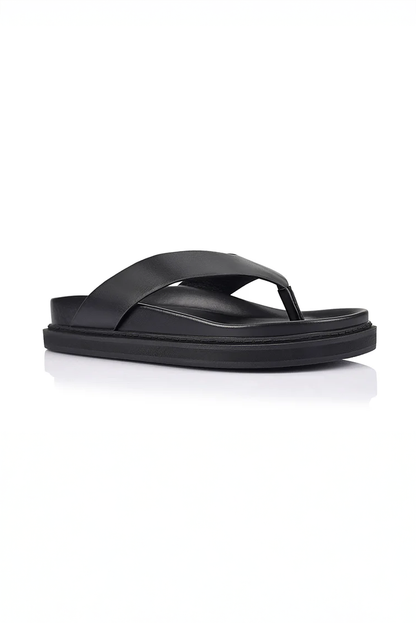 Bridget Foodbed Slides - Black