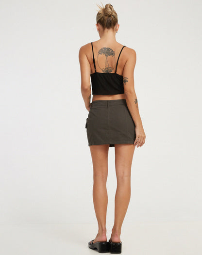 Camity Crop Top in Black