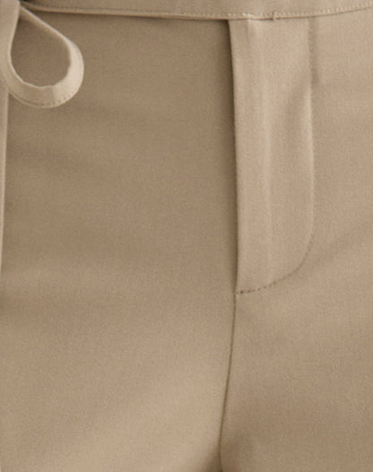 Diomira Trouser in Beige with Tie
