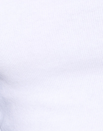 Clias Vest Top in Rib White