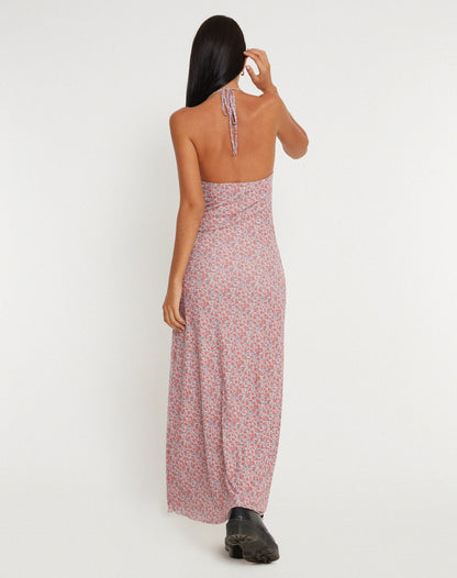 Clovita Maxi Dress in Spring Rose Dusty Pink