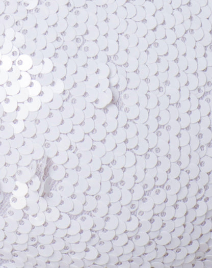 Cogi Top in Matte Fishcale Sequin White