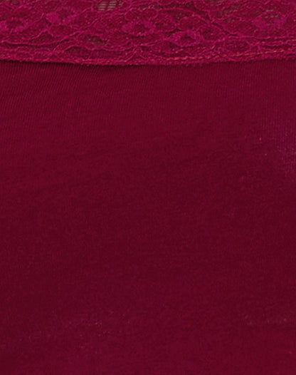 Cordia One Shoulder Top in Burgundy