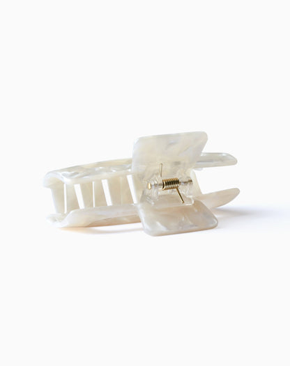 Coria Hair Claw in Ivory