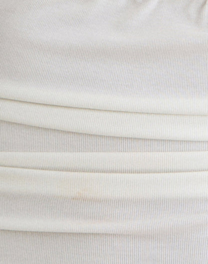 Cosimo Halterneck Top in Cream Eco Lyocell