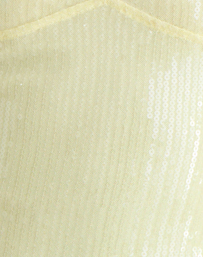 Cosio Halter Top in Clear Sequin Yellow
