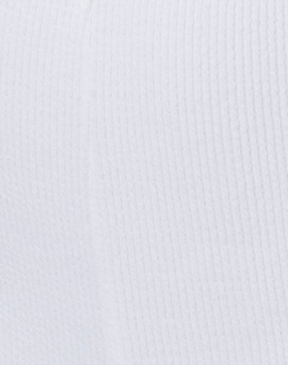 Diamond Tube Top in Mini Rib White