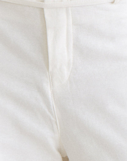 Curisa Trouser with Side Tie in Ivory