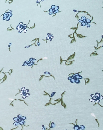 Cycle Short in Pretty Petal Green