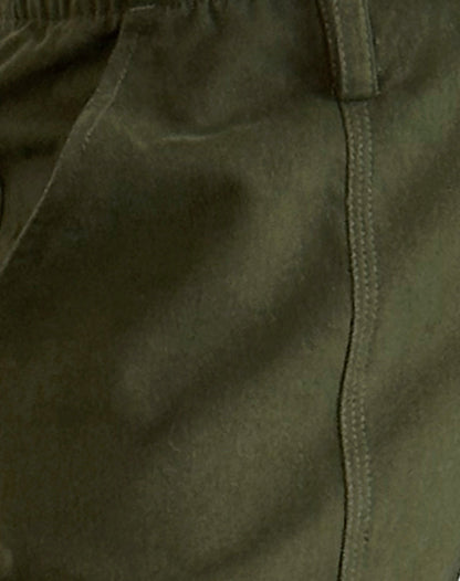 Dallas Longline Cargo Shorts in Dark Olive