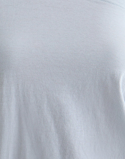 Daman Off-The-Shoulder Basic Top in Light Steel