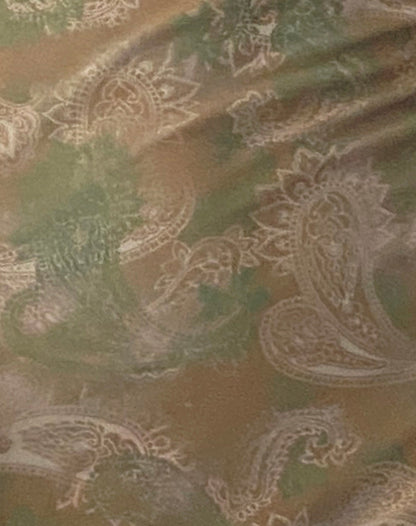 Dammy Mini Dress in Tonal Paisley Green