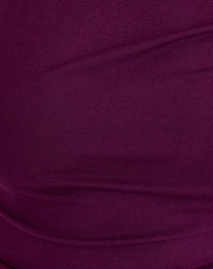 Danama One Shoulder Top in Rayon Jersey Fig