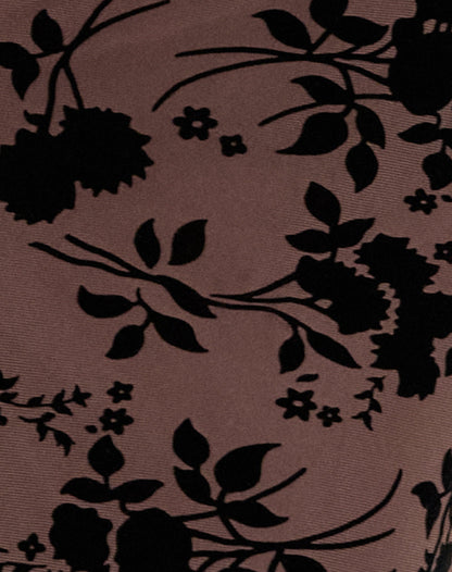 Darsih Cami Maxi Dress in Floral Flock Brown