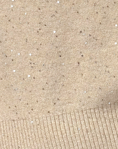 Darusa Top in Dispersed Sequin Gold