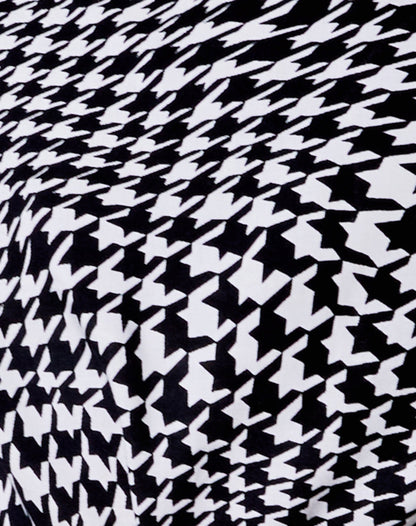 Datista Slip Dress in Wavey Dogtooth