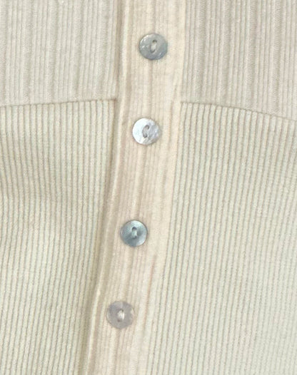 Dawira Button Through Top in Ivory