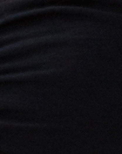 Dayu Bandeau Crop Top in Black