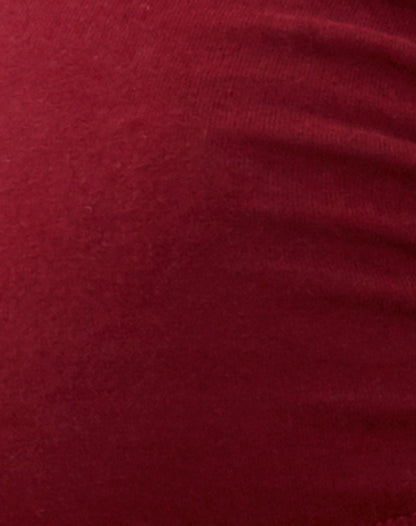 Dayu Bandeau Crop Top in Burgundy