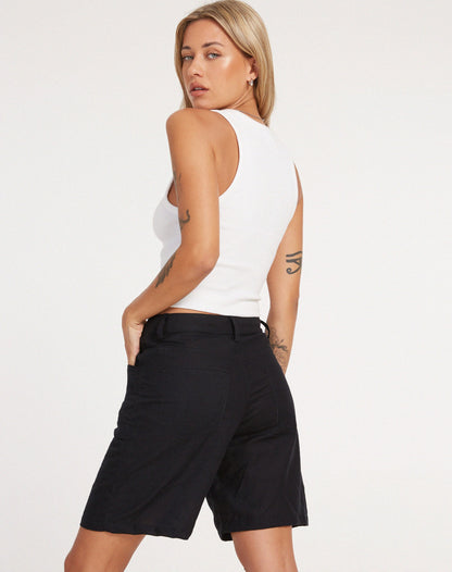 Della Shorts in Black