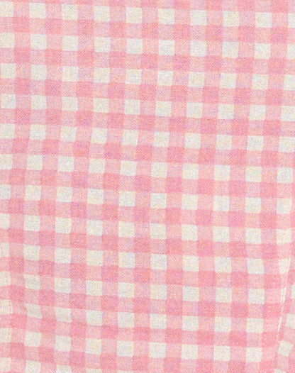 Den Bandeau Top in Gingham Pink