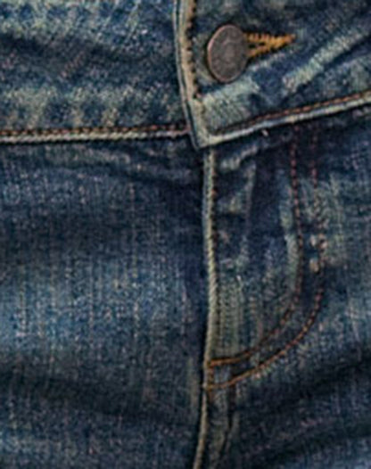 Denim Capri Jean in Dirty Green