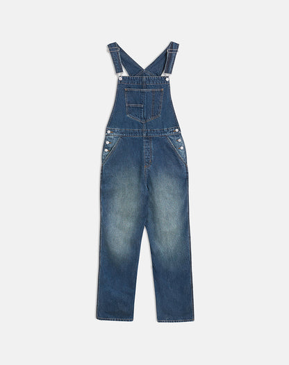 Denim Dungaree in Mid Blue Tint