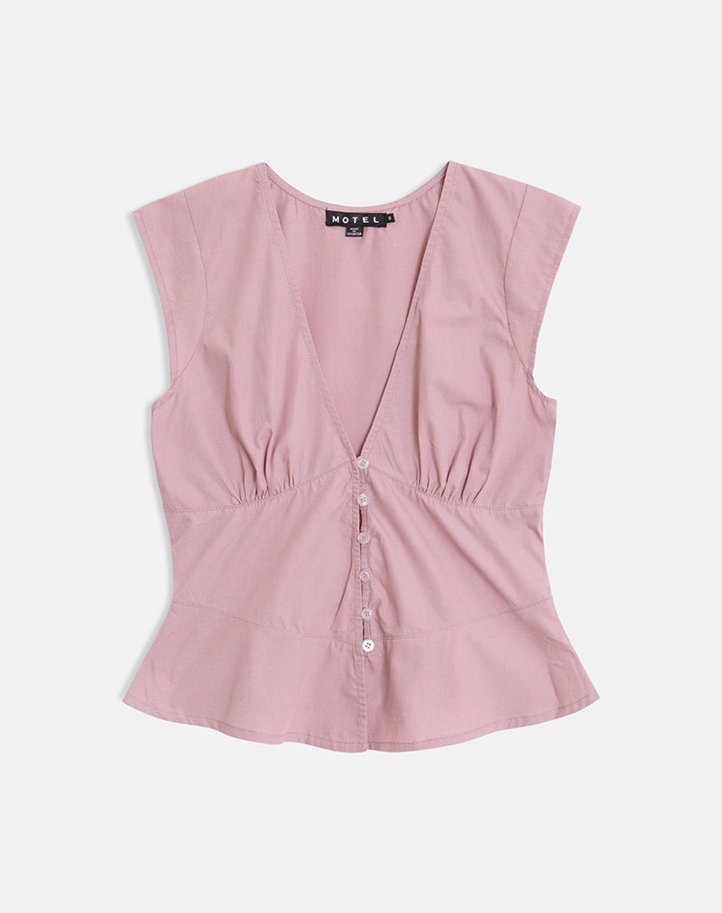 Devlon Blouse in Dusty Rose